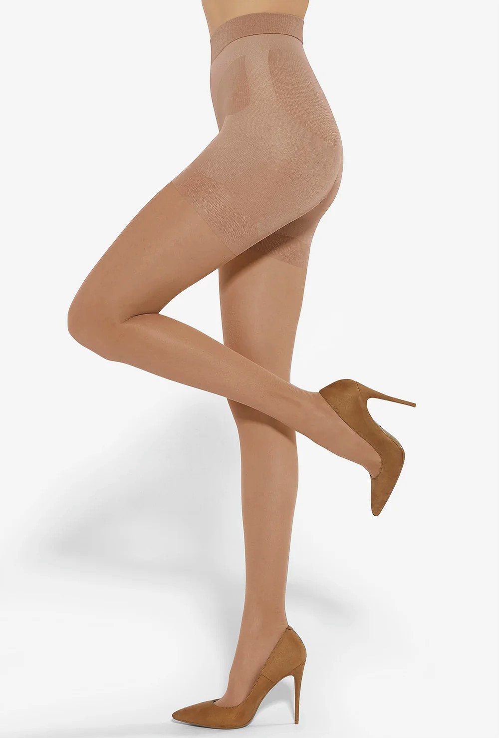 3-PACK Push-up pančuchy LIFT UP - telová opal
