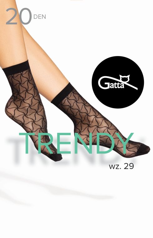 Vzorované silonkové ponožky TRENDY 29